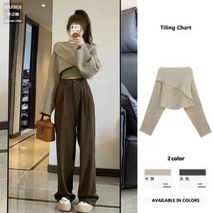 Áo Len VẠT CHÉO đúng trend thu đông năm nay