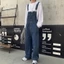 <<Có sẵn>> 018 Quần Yếm Denim Dáng Rộng Phong Cách Hàn Quốc Thời Trang Cho Nam Và Nữ