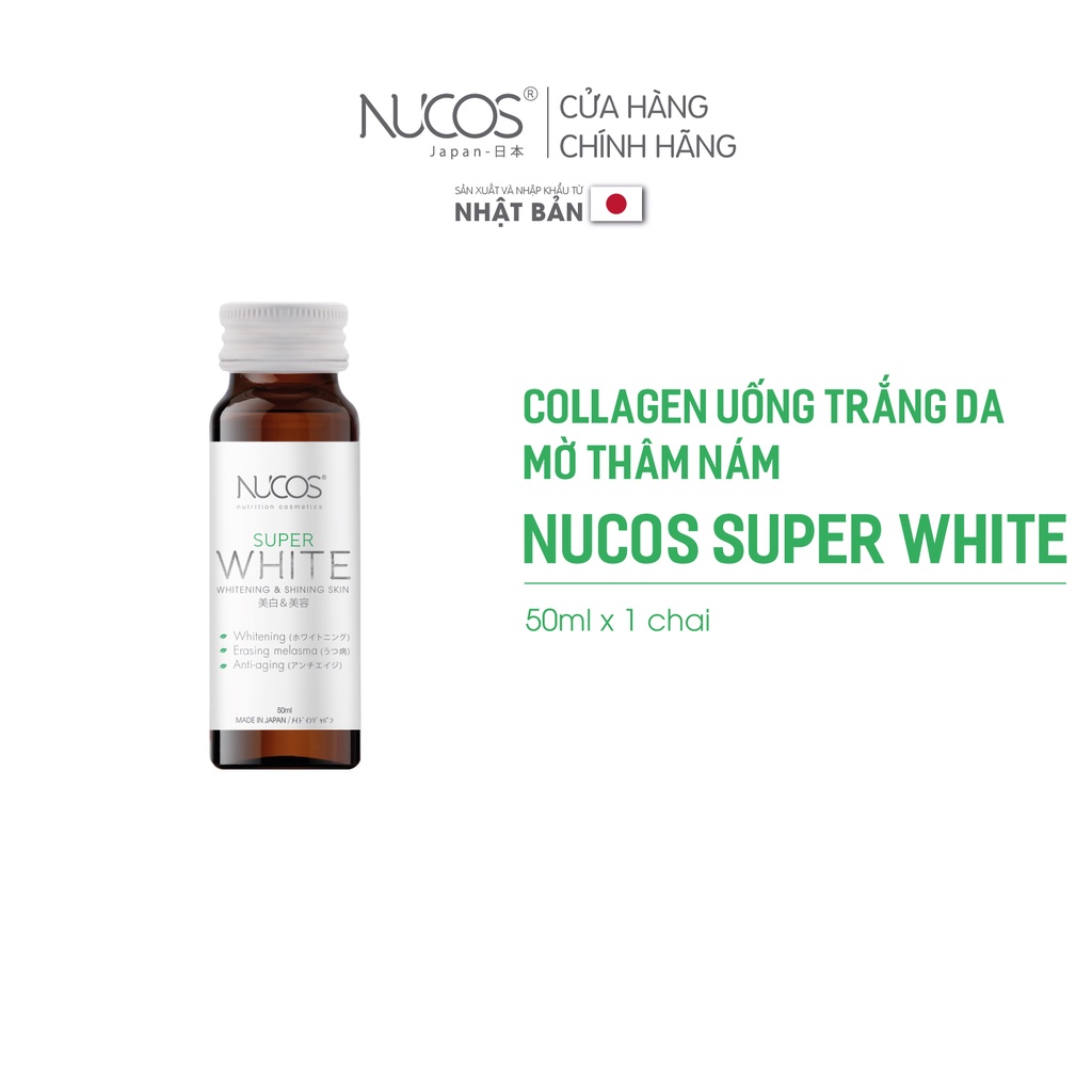 Ảnh TPBVSK Nước Uống Collagen Nucos Super White Hỗ Trợ Dưỡng Trắng Da Mờ Thâm Nám Hộp 1chaix50ml 1