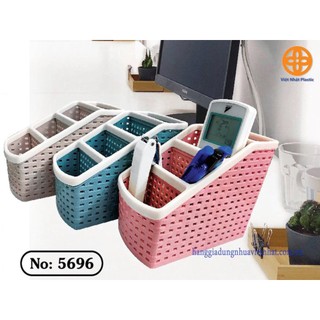 Khay Cắm Bút Nhựa Tiện Ích 4 Ngăn Việt Nhật (5696)