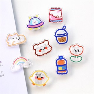 3 Kẹp Giấy Mica Nhiều Hình Dễ Thương 2.3*3.5Cm - Thỏ Hồng VPP