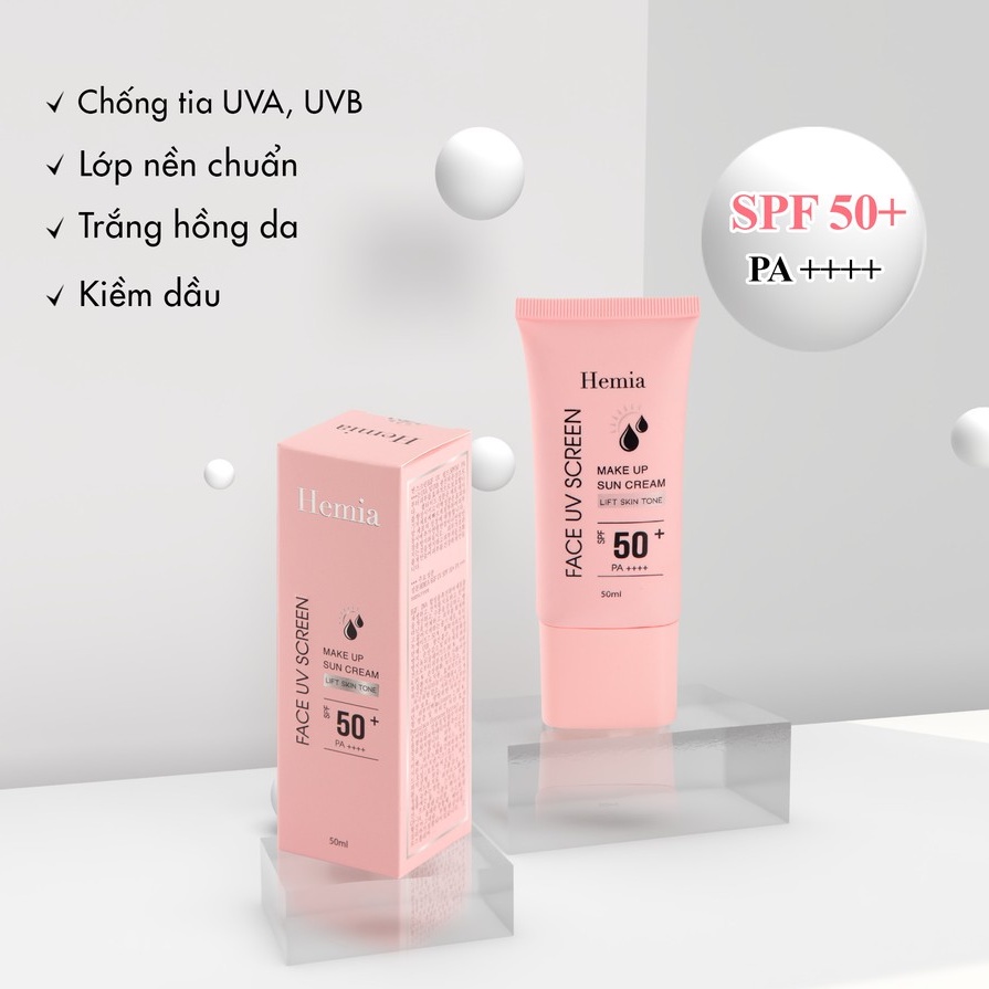 Ảnh Kem chống nắng Hàn Quốc HEMIA 50ml tác dụng tốt cho da chống nắng 3