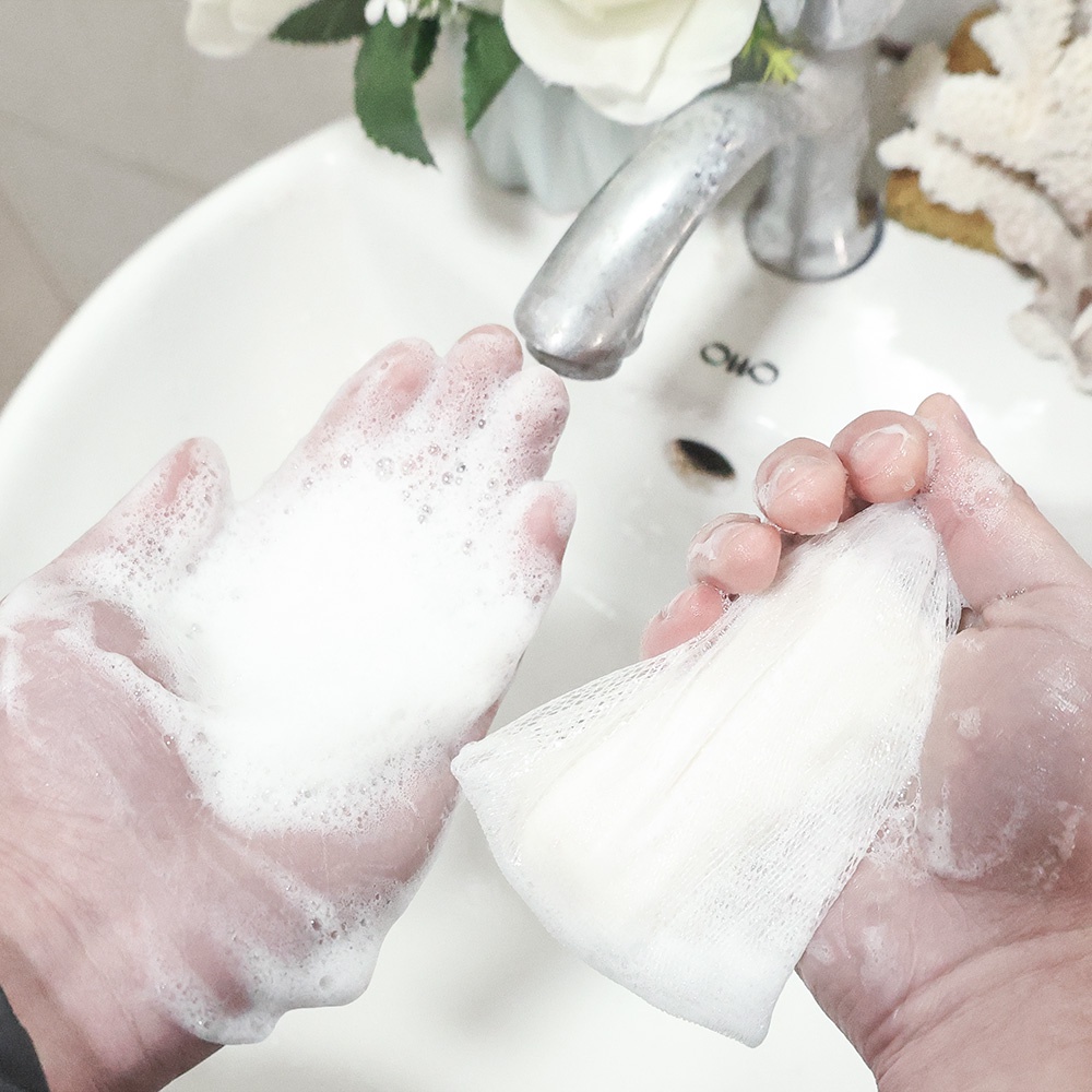 Xà Phòng Di Động Tạo Bọt Lưới Sữa Rửa Mặt Hướng Dẫn Sử Dụng Tạo Bọt Lưới Túi Xà Phòng Roi Mousse Tắm Sữa Tắm Vỉ Bong Bóng Lưới