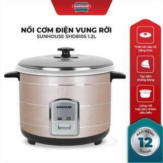 Nồi cơm nắp rời Sunhouse 1.2 lít SHD8105 chính hãng 100% trưng bày mới 98-99%.công nghệ nấu 1D