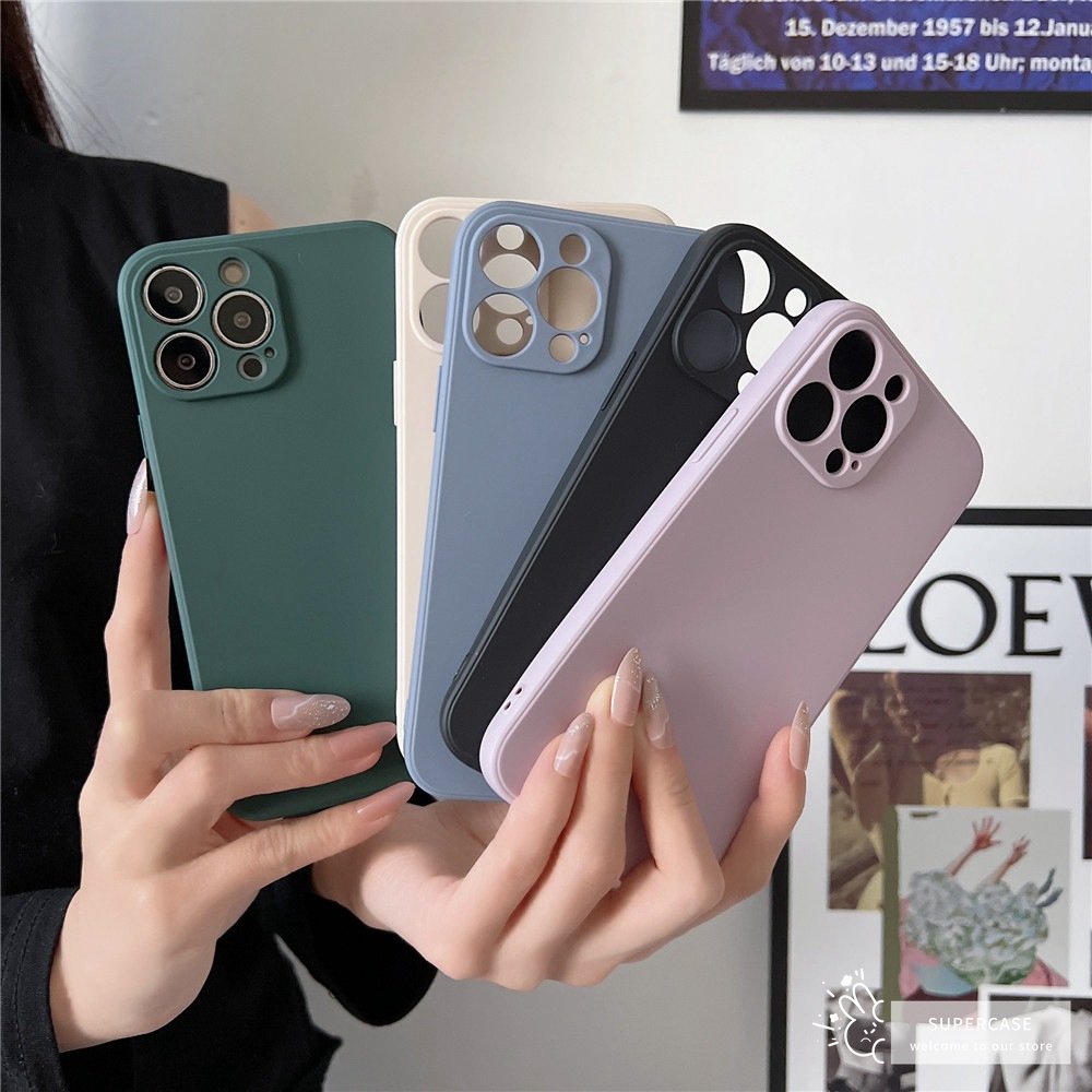 Ốp Điện Thoại Silicone Mềm Dáng Vuông Cho Samsung Galaxy M30S M21 S10 Note 10 Lite 2020 A91
