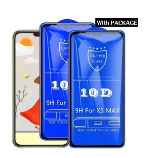Kính cường lực phủ toàn bộ 10D Tương thích với iPhone 17ProMax 17Air 16 15 14 13 12 11 XsMax XR IX Kính toàn màn hình