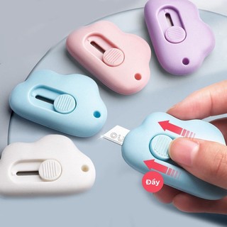 Dao Rọc Giấy Mini Hình Đám Mây Nhiều Màu Sắc Dễ Thương { H }