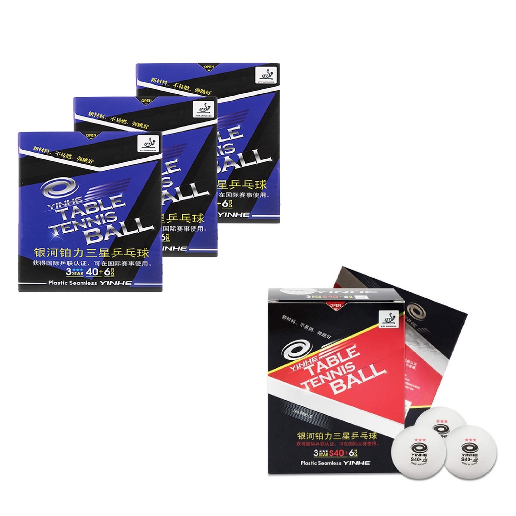 Hộp bóng Yinhe xanh, Yinhe đỏ 3 sao