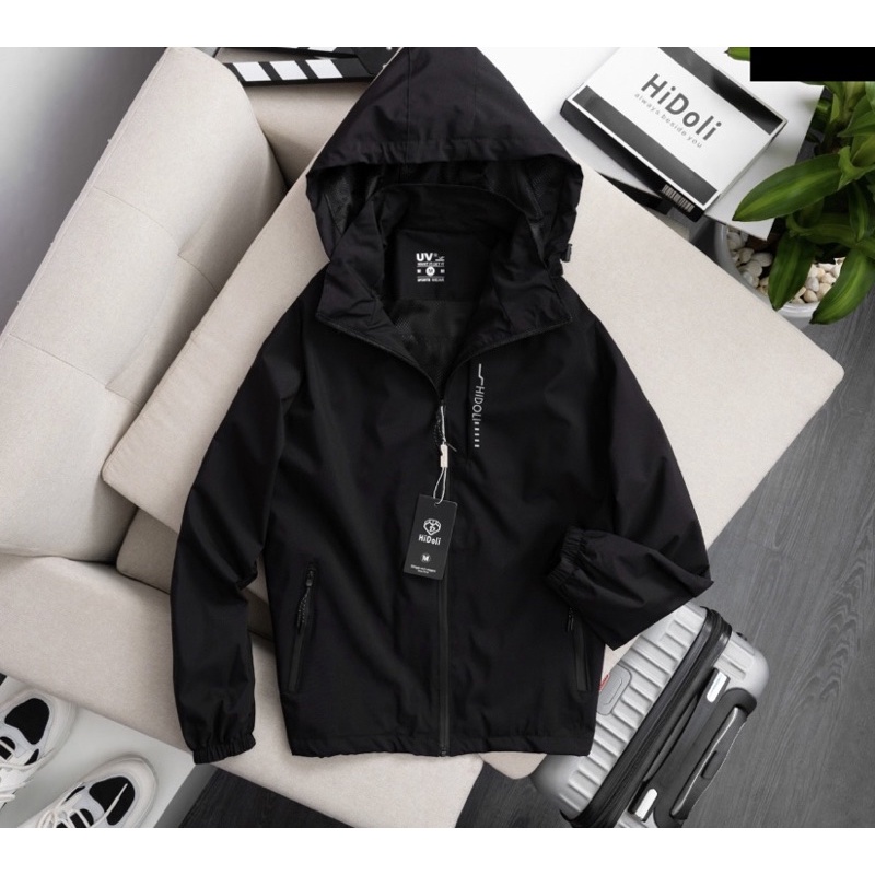 Áo khoác gió nam nữ vải tráng bạc PS020