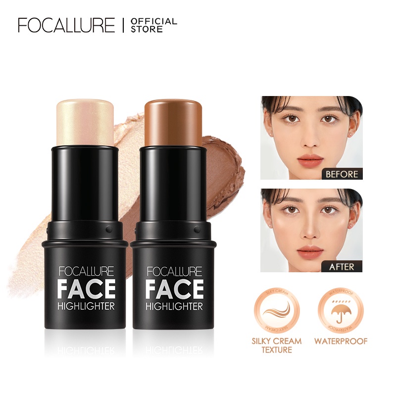 Kem Bắt Sáng và Tạo Khối Tạo Độ Bóng 3 Chiều Cho Khuôn Mặt Focallure Face Highlighter FA01