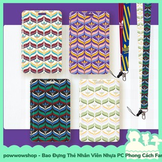 [Sẵn VN - Hỏa Tốc] Bao Đựng Thẻ Nhân Viên Nhựa PC Phong Cách Famous Brand X Nhân Vật Hoạt Hình Hoạ Tiết Cổ Điển