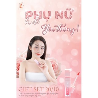 Son Kem Lì DI Cosmetic mua 1 tặng 1 siêu mềm môi, không chì