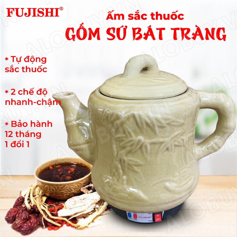 Siêu sắc thuốc điện GỐM SỨ BÁT TRÀNG Fujishi 3.2 lít HK-33G/SV-606 ...