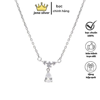 dây chuyền giọt nước , dây liền mặt sang chảnh , bạc cao cấp 925 - jena sliver