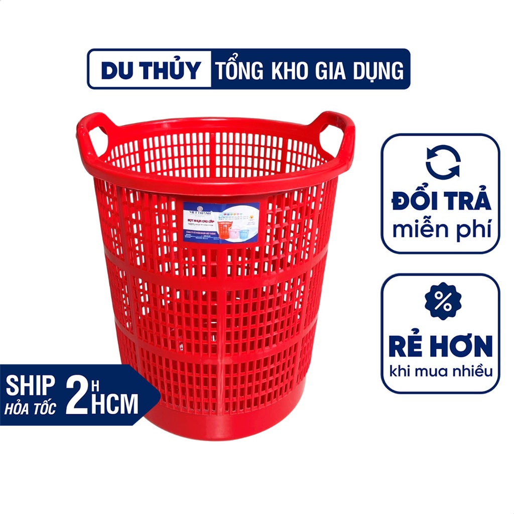 Sọt nhựa tròn lớn 40cm 53cm nhựa Việt Thành, chất liệu nhựa pp chính ...