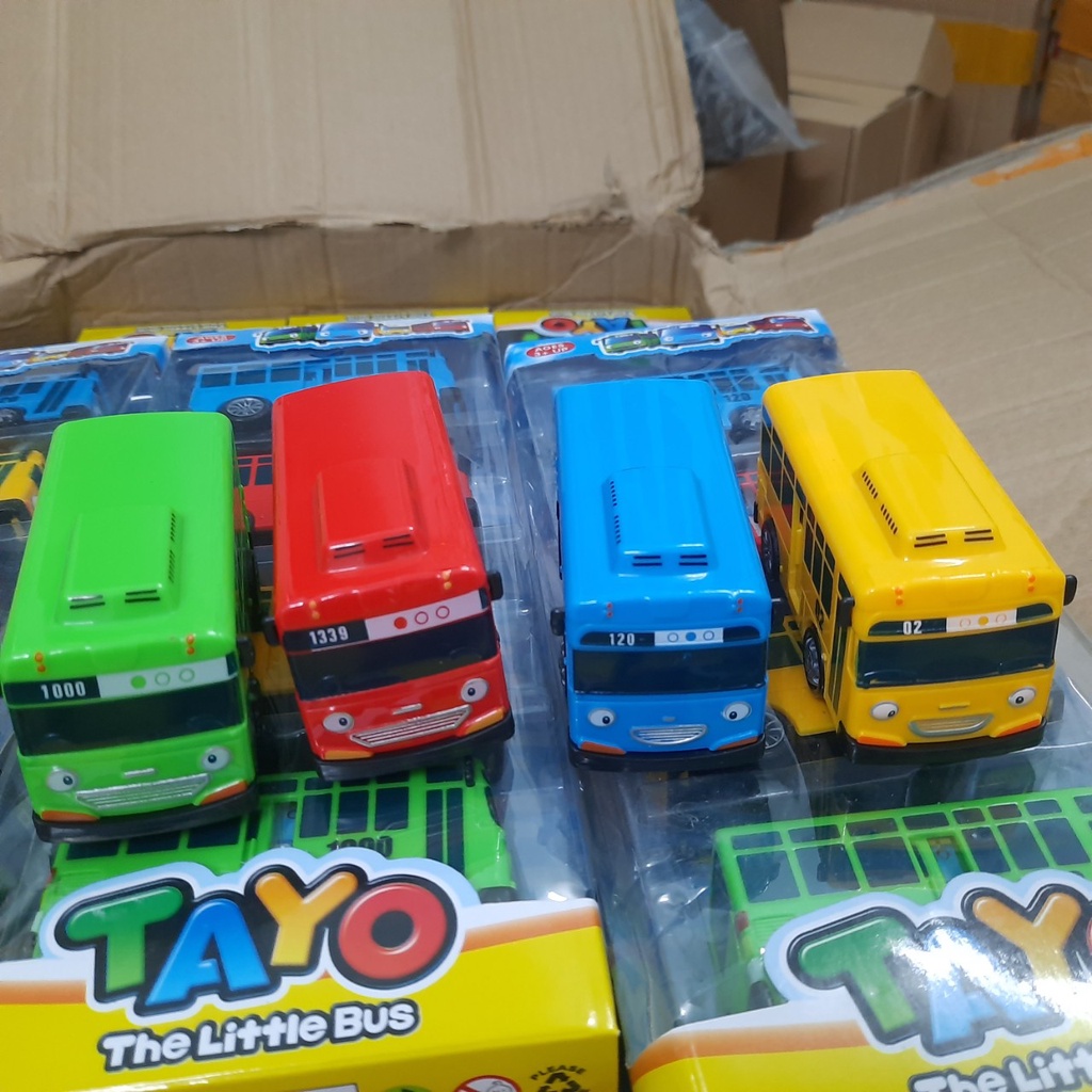 Ô Tô Buýt Tayo Bus Bộ Gồm 4 Chiếc Xe Bus Chạy Cót Đồ Chơi Trẻ Em | Shopee  Việt Nam
