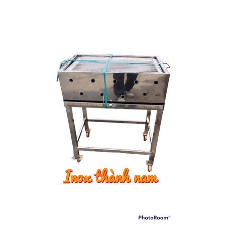 LÒ NƯỚNG INOX có bánh xe đảm bảo bền đẹp (ship hoả tốc)
