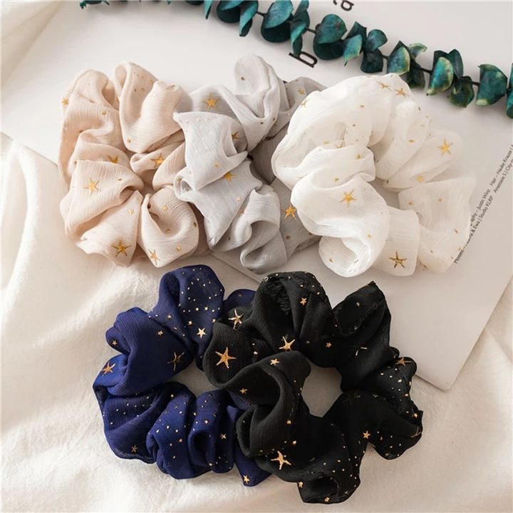 Fabric Multi-color Hair Tie Scrunchies – 2