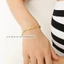 Lắc tay titan không gỉ mạ vàng 18k thiết kế xoắn chéo thời trang dành cho nữ