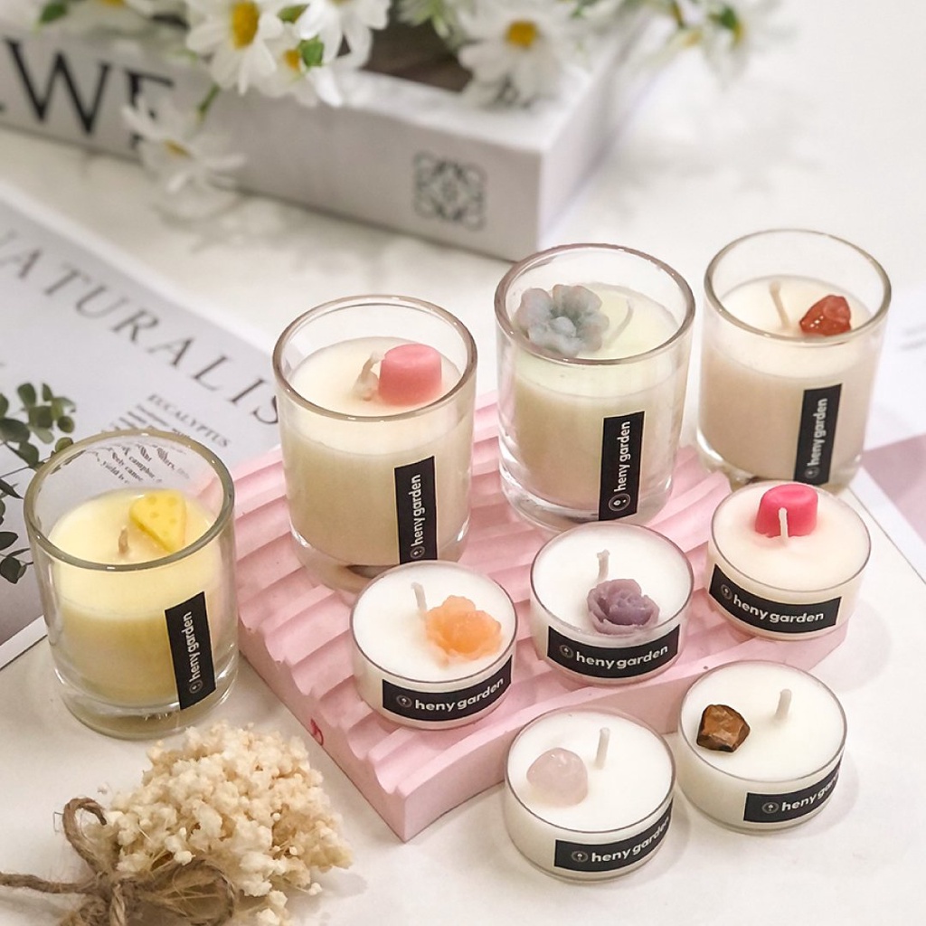 Ảnh Nến Thơm Heny Garden Mini Cho Làm Việc Và Phòng Nhỏ Mùi Hương Dễ Ngủ, Thư Giãn 3