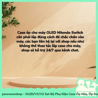 Oled/V1/V2 Set Bộ Phụ Kiện Case Máy, Case Dock, Nút Bọc, Hộp Băng Nintendo Switch Mẫu Scarlet Violet