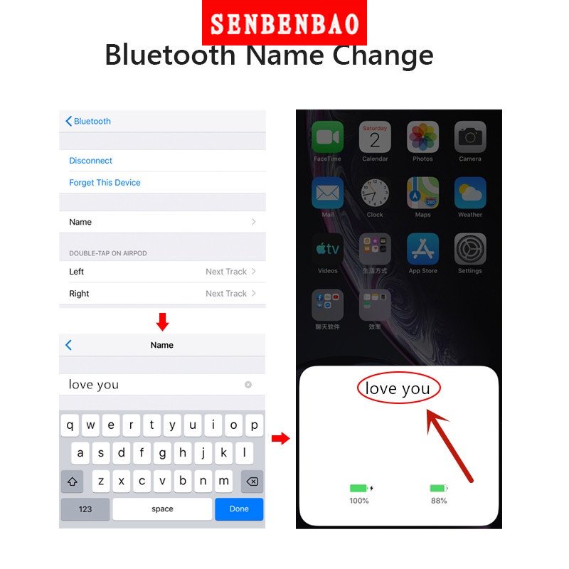 Tai Nghe Bluetooth Không Dây Pro 4 TWS Có Định Vị GPS Hỗ Trợ Điện Thoại Android