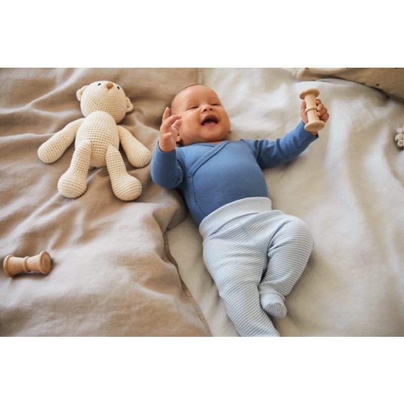 [MD110] KHÔNG KÈM TẤT Body cài chéo cotton Organic NB-9m cho bé trai và gái