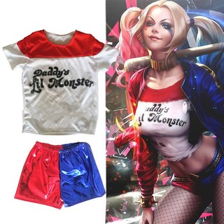 Trang phục Halloween Girl Suicide Squad Harley Quinn Kids Cosplay Fancy Dress