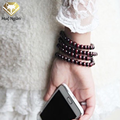 Ảnh Vòng Tay Chuỗi Hạt Phật Giáo Gỗ Tự Nhiên 108 Trang Trí Mặt Dây Chuyền Chuỗi Hạt Cầu Nguyện Thiền Định Phật Giáo 3