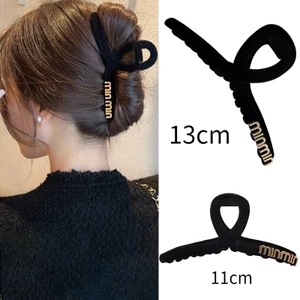 Kẹp Tóc Càng Cua Cỡ Lớn Bằng Nhung Thời Trang Hàn Quốc