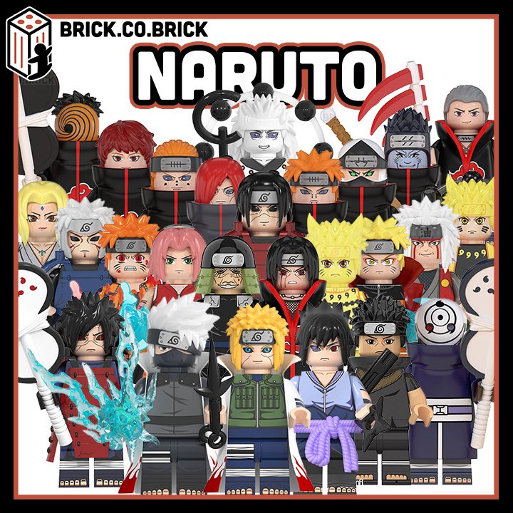 Naruto Combo Mô Hình Nhân vật  Naruto Phim Anime Uchiha Madara Sasuke Obito Minato Kakashi WM6107