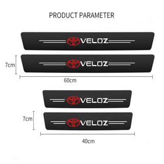 Sticker Sợi Carbon Dán Bảo Vệ Cửa Xe Hơi Chống Trầy Xước Cho Toyota Veloz 2022 GR Sport