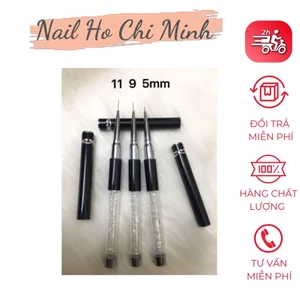 Cọ Nét Cán Đá Cao Cấp 3 Size (5mm; 9mm; 11mm) - Cọ vẽ nail chuyên dụng (có bán từng chiếc)