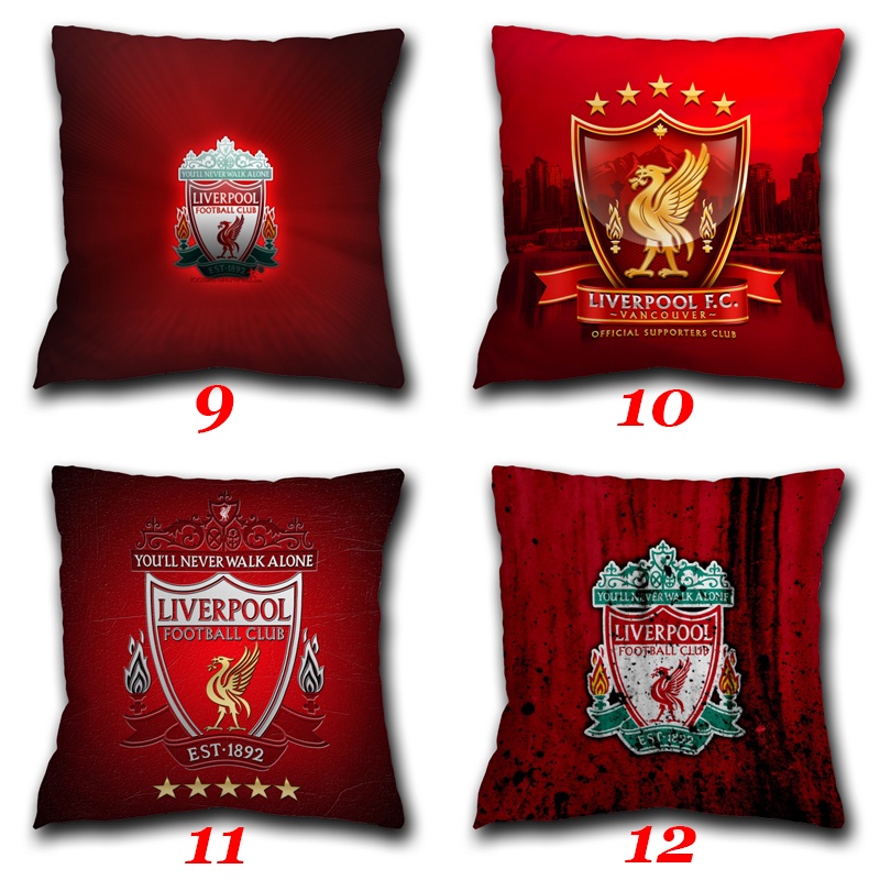 Vỏ Gối Polyester Một Mặt In Logo Câu Lạc Bộ Bóng Đá Liverpool Trang Trí Nhà Cửa / Xe Hơi (Không Kèm Lõi)