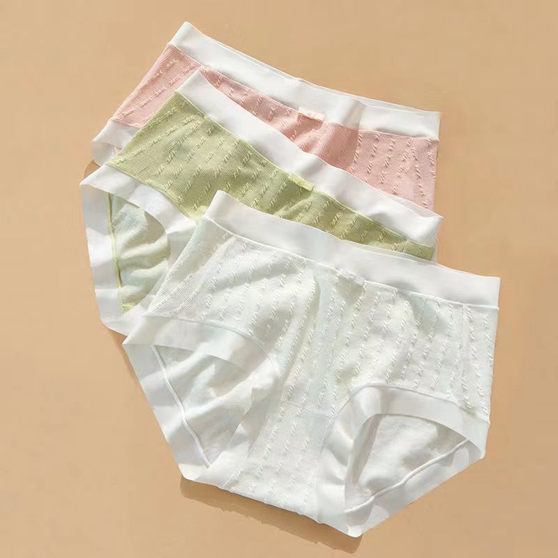 Quần Lót Cotton Không Đường May Kháng Khuẩn Thân Thiện Với Da Cho Nữ