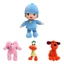 Bộ 4 Đồ Chơi Búp Bê Nhồi Bông Sang Trọng Pocoyo Elly Pato Loula Chất Lượng Cao Cấp Cho Trẻ Em