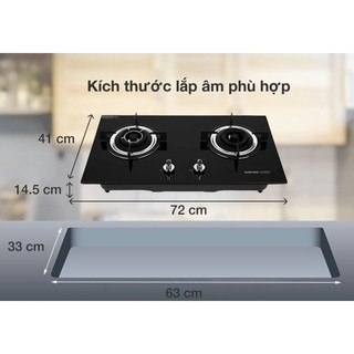 Bếp ga âm Sakura SG-2525GB-Chính Hãng 100% trưng bày mới 99% Đánh lửa bằng IC Đầu đốt tiết kiệm gas