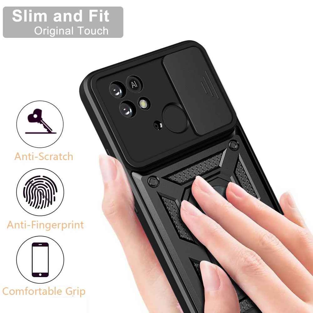 Ốp Điện Thoại Chống Sốc Bảo Vệ Ống Kính Máy Ảnh Cho xiaomi redmi 10c 10 11a 12c power k40 k50 k40s k50i