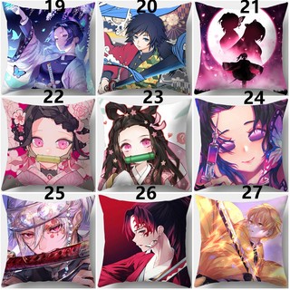 Phim Hoạt Hình Nhật Bản Anime Demon Slayer Kimetsu No Yaiba Zenitsu Nezuko In Một Mặt Polyester Ném Gối Vỏ Bọc Xe Ô Tô Vỏ Gối Trang Trí Nhà (Không Có Lõi Gối)