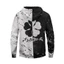 SY3 Anime Đen Cỏ Ba Lá Áo Dài Tay Áo Chui Đầu Áo Rời Unisex Đồ Họa Hoody 3D In YS3