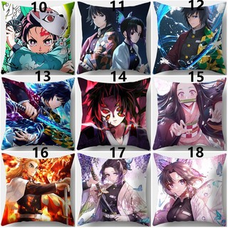 Phim Hoạt Hình Nhật Bản Anime Demon Slayer Kimetsu No Yaiba Zenitsu Nezuko In Một Mặt Polyester Ném Gối Vỏ Bọc Xe Ô Tô Vỏ Gối Trang Trí Nhà (Không Có Lõi Gối)