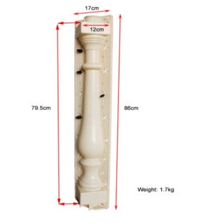 Khuôn đúc lục bình lan can cao 80 cm trơn hàng dày chất liệu nhựa abs thích hợp đúc thủ công hay đúc bằng máy ly tâm