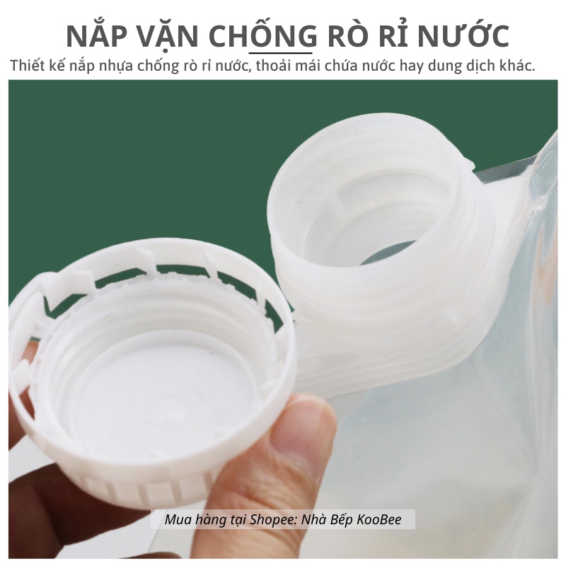 Túi Đựng Thực Phẩm Khô KOOBEE – Có Tay Cầm, Nắp Đậy Chống Ẩm, Tái Sử Dụng, Đựng Ngũ Cốc Hạt Khô Nhiều Kích Thước