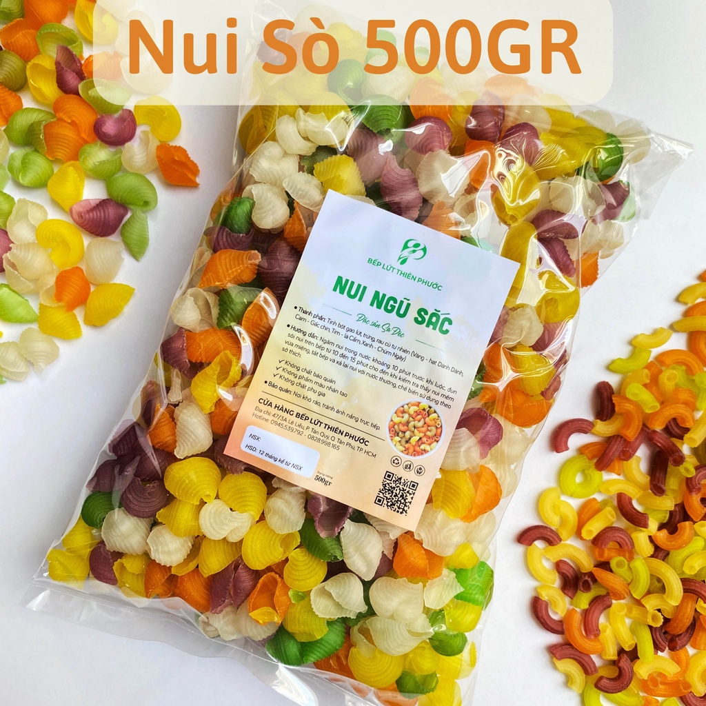 Nui Rau Củ Thực Dưỡng (Loại Ngon) 500GR - Nui Ngũ Sắc EAT CLEAN Cao Cấp ...