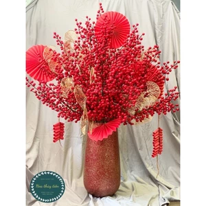 CÀNH ĐÀO ĐÔNG ĐỎ LOẠI 1 ,12 nhánh