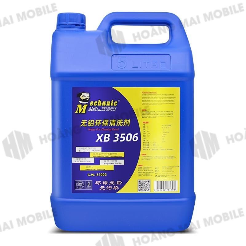 Nước rửa main MECHANIC XB 3506 5000g vệ sinh bo mạch, làm sạch flux, bụi bẩn, dầu mỡ và cặn bẩn sau hàn khò