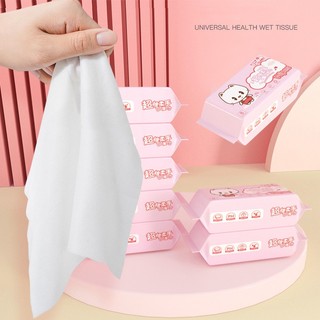 Khăn Giấy Ướt Mini Dễ Thương Bỏ Túi Tiện Lợi ( túi 8 gói ) Khăn Đa Năng Tiện Dụng