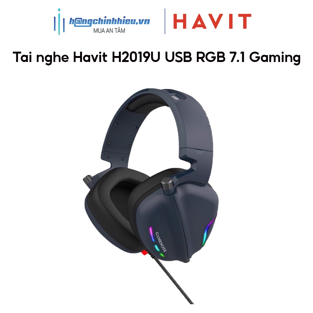 [Mã BMLTB200 giảm đến 100K đơn 499K] Tai nghe Havit H2019U USB RGB 7.1 Gaming