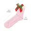 OXXGGKAO Nữ Giáng Sinh Mùa Đông Ấm Áp Tất Ngủ Vớ Với Nơ Pompom Dễ Thương