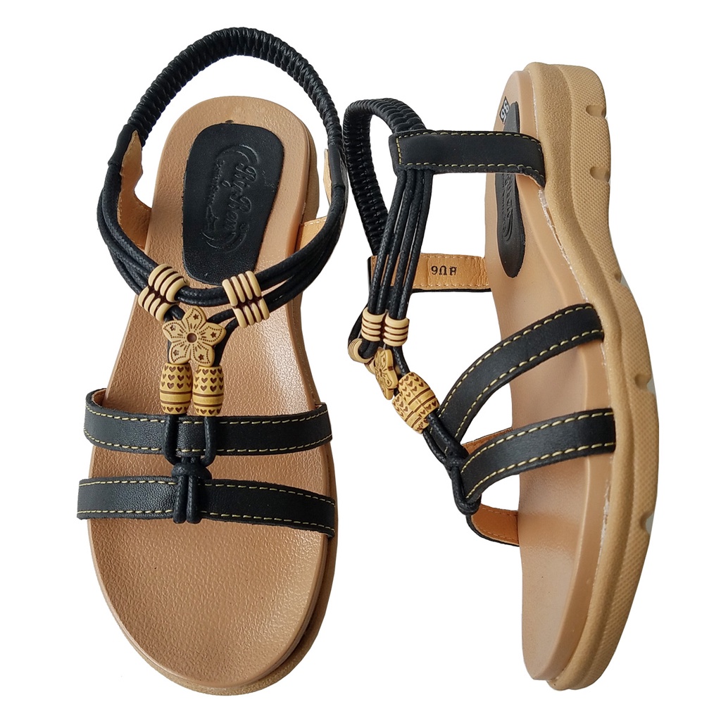 Giày Sandal Nữ BIGGBEN Da Bò Thật HKD612